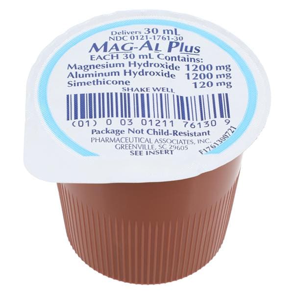 Mag-Al Plus Antcd/AntGs Lq 220mg/5mL SF Pprmnt 30mL Unit Dose Cups 100/Ca