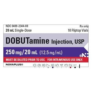 Novaplus Dobutamine HCl Injection 12.5mg/mL SDV 20mL 10/Package
