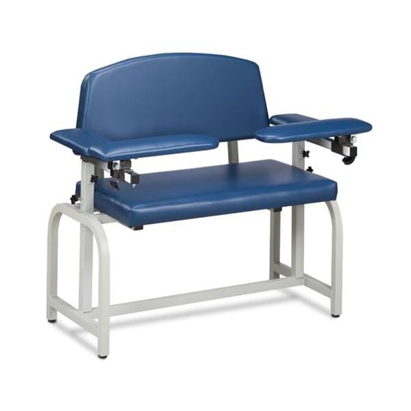 Blood Draw Chair Neutral Gray/Wedgewood Steel/Vinyl 400lb Capacity Ea