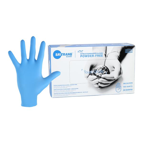 ViVa Nitrile Exam Gloves Medium Ocean Blue Non-Sterile