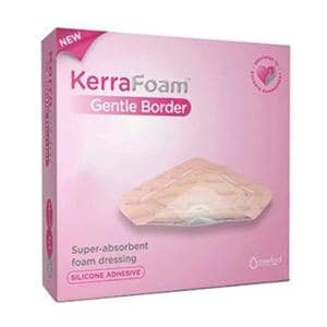 KerraFoam Foam Foam Dressing 3x3" Square Silicone Adhesive Super Absorbent