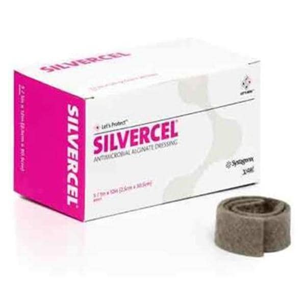 Silvercel Alginate/CMC/Nylon Fibers Alginate Dressing 1x12"