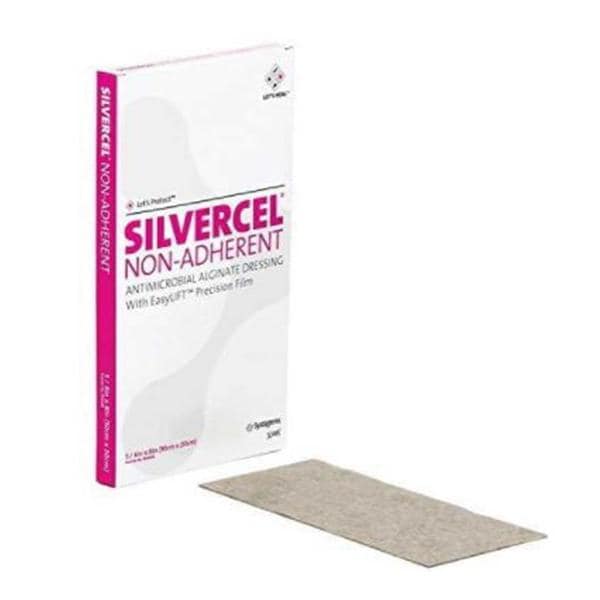 Silvercel Alginate/CMC/Nylon Fibers Alginate Dressing 4x8" Non-Adhesive NAdhr
