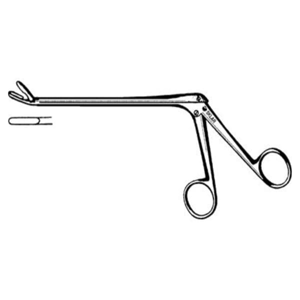 Rongeur Intervertebral Disc Cushing 7" Angled Up Blunt Tip Reusable Ea