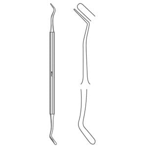 Woodson Surgical Elevator/Spatula 10" Angled Stainless Steel Reusable Ea