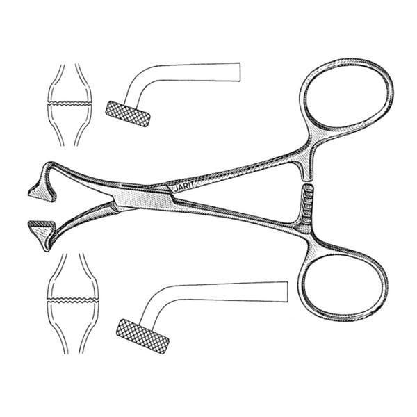 Towel Forceps Angled 5-1/4" Ea