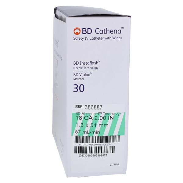 Cathena Catheter Access Device Shielded 18 Gauge 2" Green 30/Bx, 4 BX/CA