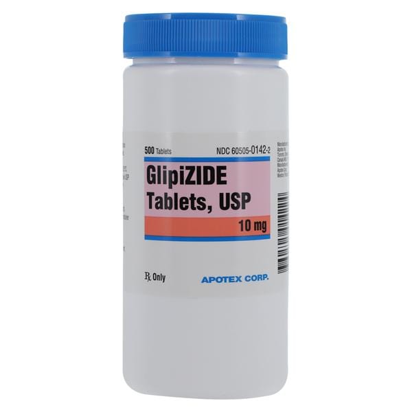 Glipizide Tablets 10mg Bottle 500/Bottle Each