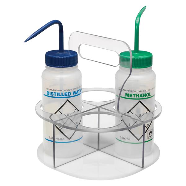 Wash Bottle Holder For 4 Bottles Polycarbonate Ea