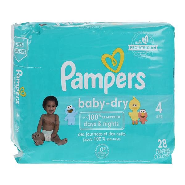 Pampers Baby-Dry Diaper Size 4 22-37lbs 28/Pk