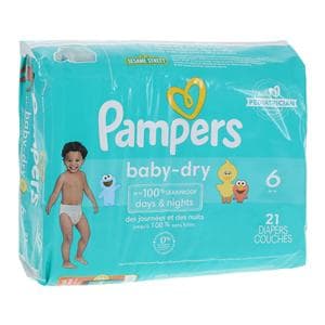 Pampers Baby-Dry Diaper Size 6 35lbs+ 21/Pk, 4 PK/CA