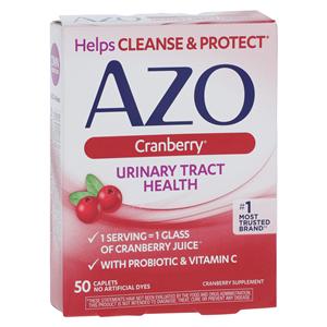 AZO Cranberry Caplets 250mg 50/Bt, 24 BT/CA