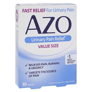 AZO Urinary Pain Relief Tablets 95mg 30/Bx, 24 BX/CA