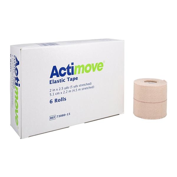 Actimove Tape Cotton 2"x2.5yd Beige 6/Bx, 12 BX/CA