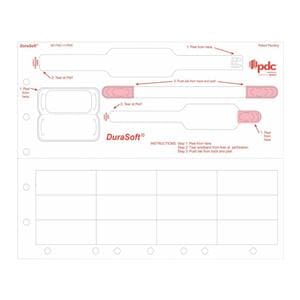 DuraSoft TenderCare Laser Wristband & Label Ppr/Poly Wt Infnt / Pedo 4000/Ca