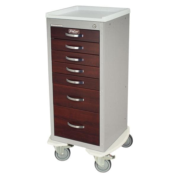 M-Series Mini Cart 22x24.75x43.75" 5" Tente Caster Key Lock