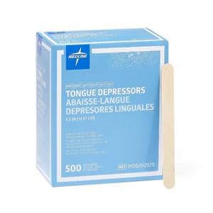 Tongue Depressor 5.5 in Wood Non Sterile 500/Bx