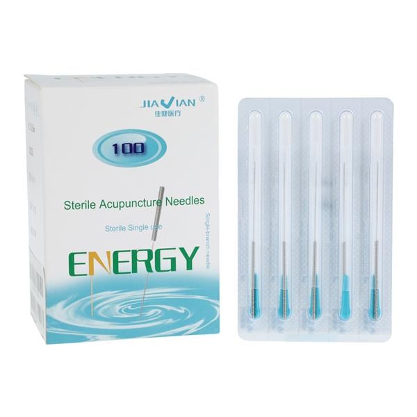 Energy Acupuncture Needle 0.25x25mm Needle Protection Sheath 100/Bx