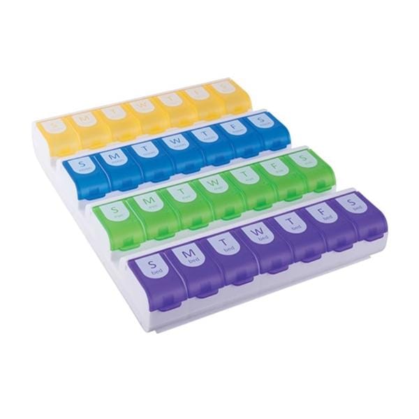Ezy-Dose Pill Organizer Weekly XL Reusable 6Pk