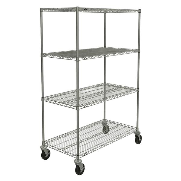 Super Erecta Brite Wire Shelving Unit Chrome Ea