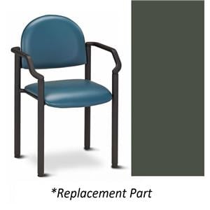 Guest Chair Gunmetal/Black Powder Coated 300lb Capacity Ea