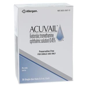 Acuvail Ophthalmic Solution 0.45% SDV 0.4mL 30/Package, 24 BX/CA