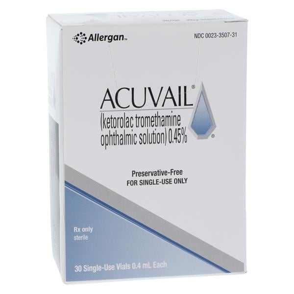 Acuvail Ophthalmic Solution 0.45% SDV 0.4mL 30/Package, 24 BX/CA