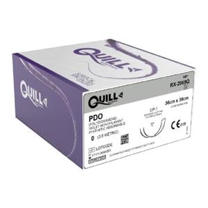 Quill Suture 0 36cm Polydioxanone Monofilament CP-1 Violet 12/Bx