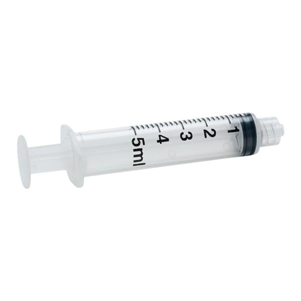 Luer Lock Syringe 5mL Clear No Dead Space 400/Ca