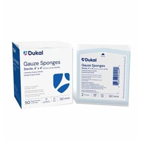 100% Woven Cotton Gauze Sponge 4x4" 8 Ply Sterile LF, 12 BX/CA