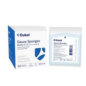 100% Woven Cotton Gauze Sponge 2x2" 8 Ply Sterile LF