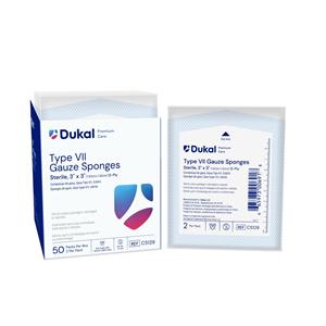 Premium Care 100% Woven Cotton Gauze Sponge 3x3" 12 Ply Sterile USP Type VII