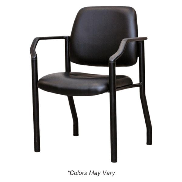 Side Chair Gunmetal Premium Upholstery 425lb Capacity Ea