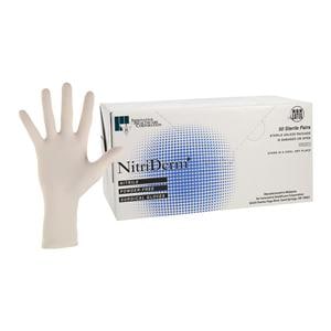 NitriDerm Nitrile Surgical Gloves 6.5 White 50Pr/Bx
