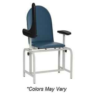 Solace Blood Draw Chair Royal Blue Powder Coated Steel Frame 300 Lb Ea