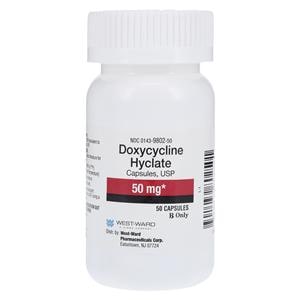 Doxycycline Hyclate Capsules 50mg Bottle 50/Bt