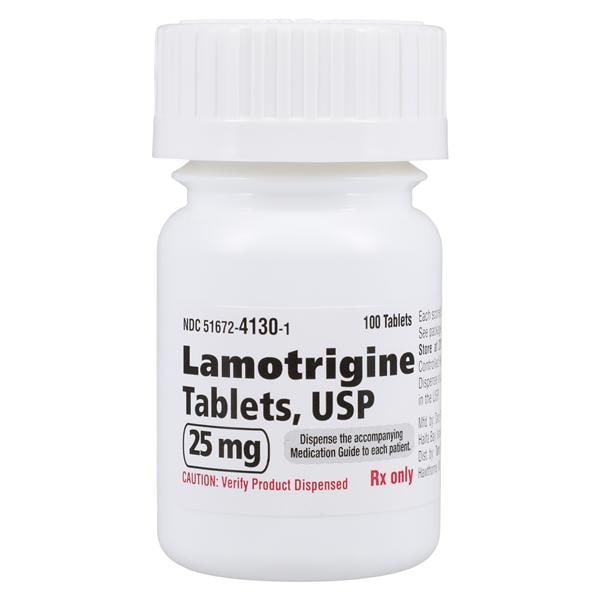 Lamotrigine Tablets 25mg Bottle 100/Bottle Each