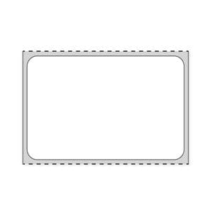 Thermal Labels Blank White Paper 2x1-1/4" 1" Core 1300/Rl
