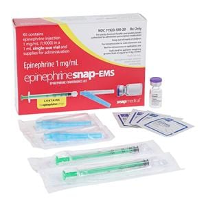 Epinephrine Snap-EMS Injection 1mg/mL 1:1000 Convenience Kit SDV Ea