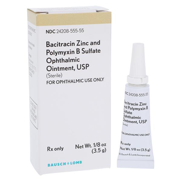 Bacitracin Ophthalmic Ointment 500u/10mu/gm Tube 3.5gm Each