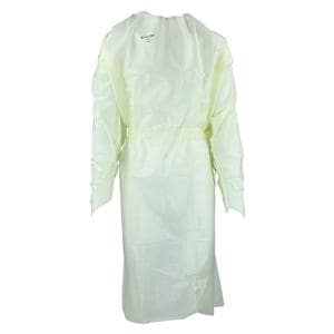 Isolation Gown AAMI Level 2 3 Layer SMS Large Yellow 100/Ca