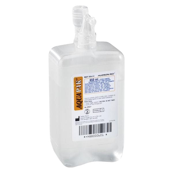 Humidifier Bubble Aquapak 650mL 10/Ca