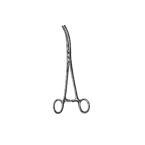 Heaney Hemostatic Forceps Curved 9-1/2" Stainless Steel Non-Sterile Ea