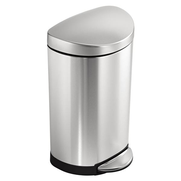 Stainless Steel 45 L/10.5 gallon simplehuman CW2030 SemiRound Step