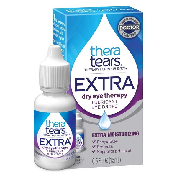 TheraTears Extra Lubricant Eye Drops Dry Eye Therapy Preservative Free 0.5oz Ea