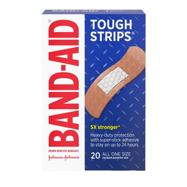 Band-Aid Tough-Strips Waterproof Bandage Polyethylene Film 1x3.25 Tn Strl 400/Ca