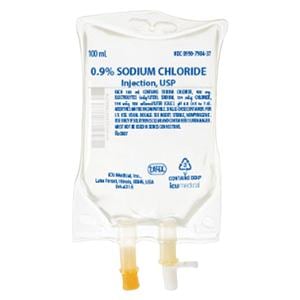 IV Injection Solution Sodium Chloride 0.9% 100mL Bag 80/Ca