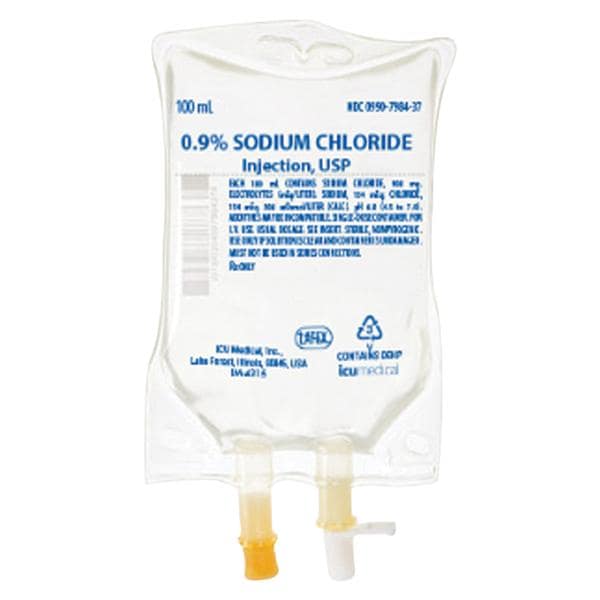 IV Injection Solution Sodium Chloride 0.9% 100mL Bag 80/Ca