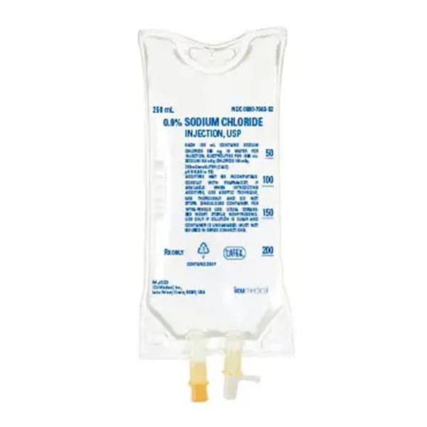 IV Solution Solution 0.9% Sodium Chloride 250mL Bag 24/Ca
