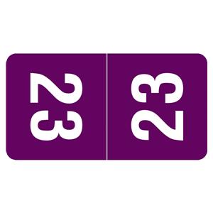 Smead 2023 Top Tab Label Purple 250/Pk
